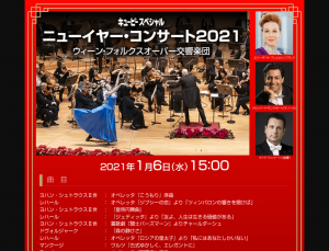 ニューイヤー・コンサート2021　ウィーン・フォルクスオーパー交響楽団